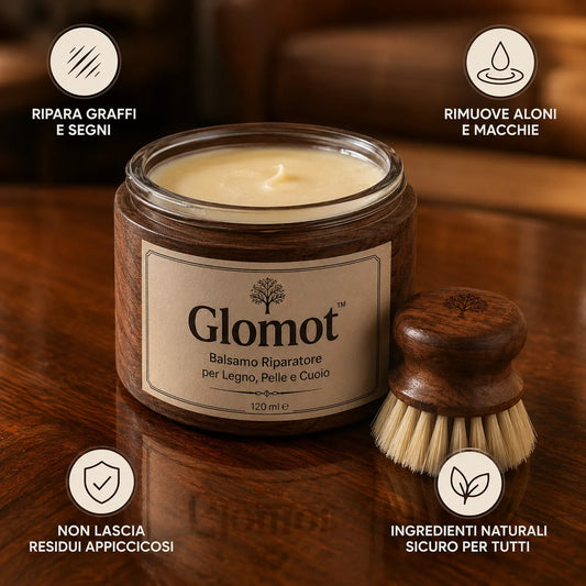 Glomot™ - Balsamo Riparatore per Legno, Pelle e Cuoio
