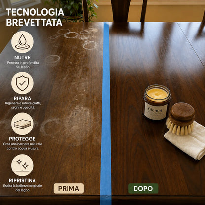 Glomot™ - Balsamo Riparatore per Legno, Pelle e Cuoio